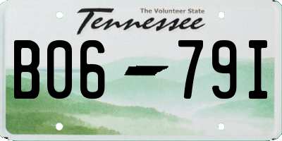 TN license plate B0679I