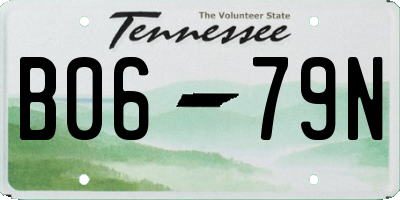 TN license plate B0679N