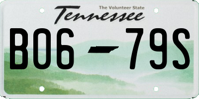TN license plate B0679S