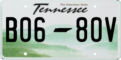 TN license plate B0680V