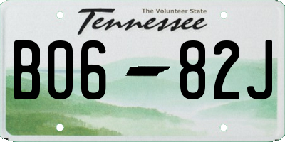 TN license plate B0682J