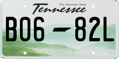 TN license plate B0682L
