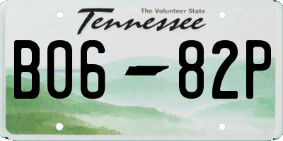 TN license plate B0682P