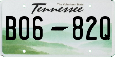 TN license plate B0682Q