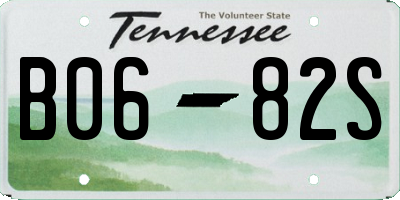 TN license plate B0682S