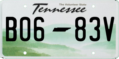 TN license plate B0683V