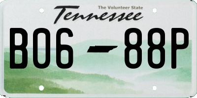 TN license plate B0688P