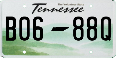 TN license plate B0688Q