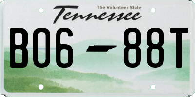 TN license plate B0688T