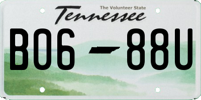 TN license plate B0688U