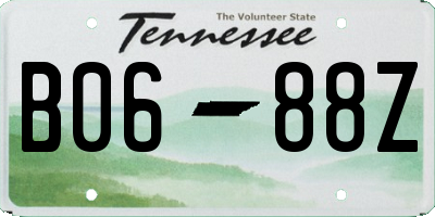TN license plate B0688Z