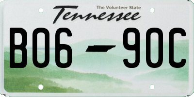 TN license plate B0690C