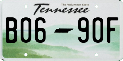 TN license plate B0690F