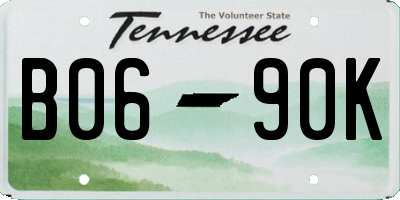 TN license plate B0690K