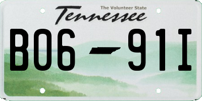 TN license plate B0691I