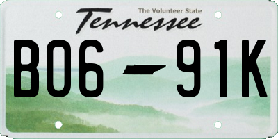 TN license plate B0691K