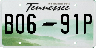 TN license plate B0691P