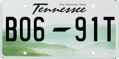 TN license plate B0691T