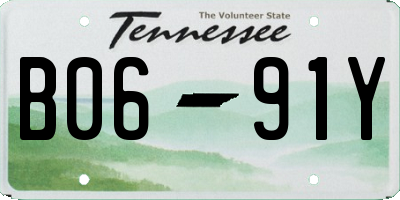 TN license plate B0691Y