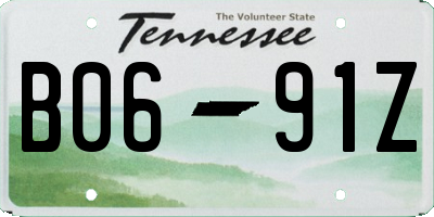 TN license plate B0691Z