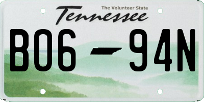 TN license plate B0694N