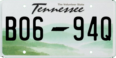 TN license plate B0694Q