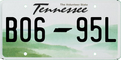 TN license plate B0695L