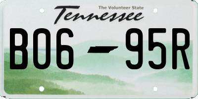 TN license plate B0695R