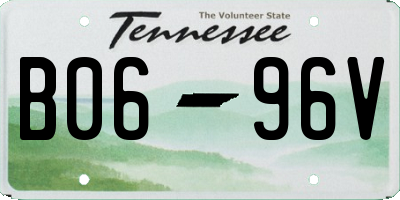 TN license plate B0696V