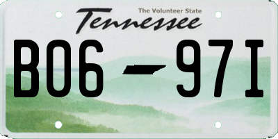 TN license plate B0697I
