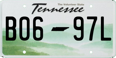 TN license plate B0697L
