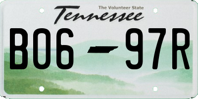 TN license plate B0697R