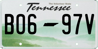 TN license plate B0697V