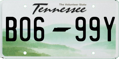 TN license plate B0699Y