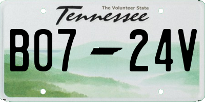 TN license plate B0724V