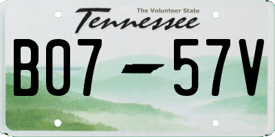 TN license plate B0757V