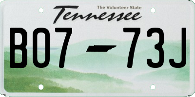 TN license plate B0773J