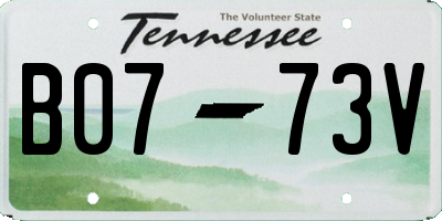 TN license plate B0773V