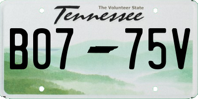 TN license plate B0775V