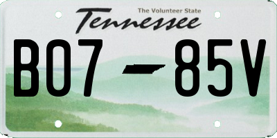 TN license plate B0785V