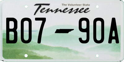 TN license plate B0790A