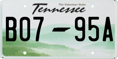 TN license plate B0795A
