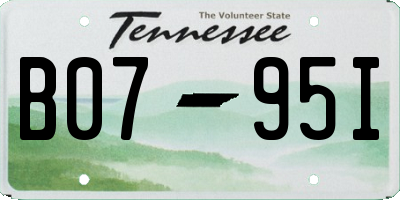 TN license plate B0795I