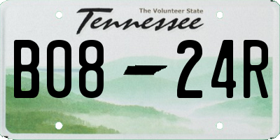 TN license plate B0824R