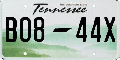 TN license plate B0844X