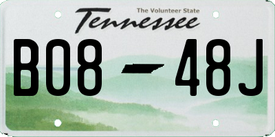 TN license plate B0848J