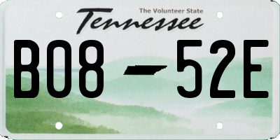 TN license plate B0852E