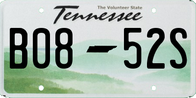 TN license plate B0852S