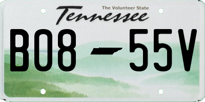 TN license plate B0855V
