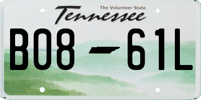 TN license plate B0861L